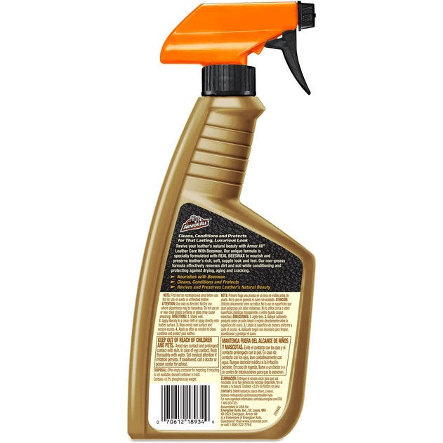 Armor All Leather Care With Beeswax Premium Formula 16 Fl Oz (473ml)