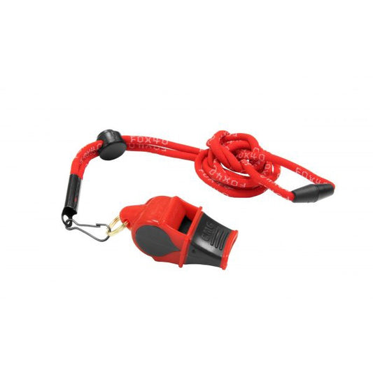 Fox 40 Sonik Blast CMG Whistle with Lanyard Red and Black