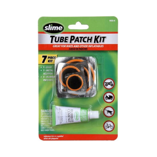 Slime Tube Patch Kit For Bikes And Other Inflatables 7 Piece Kit (1022-A)