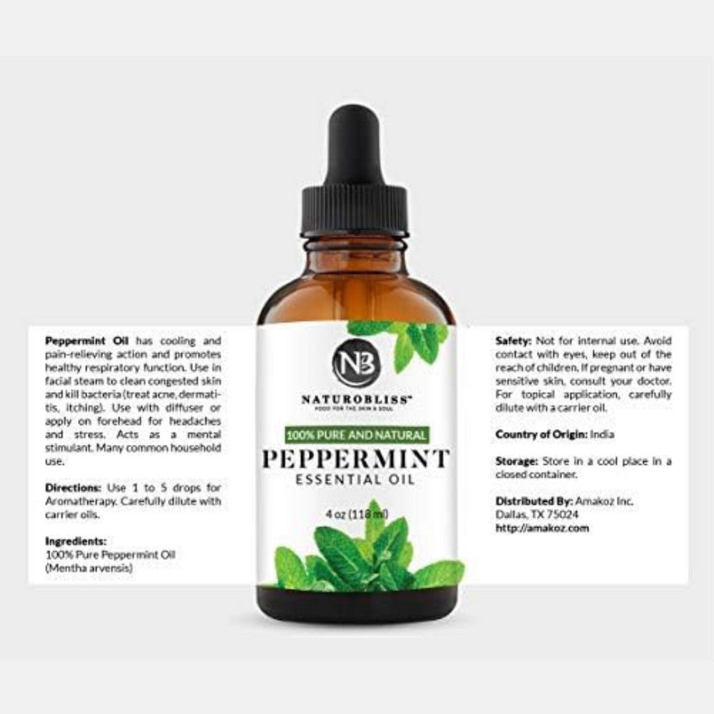 Naturobliss Pure and Natural Peppermint Essential Oil 118ml
