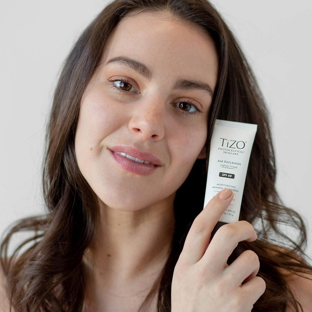 Tizo Photoceutical Skincare AM Replenish Lighty Tinetd SPF 40 Sunscreen 50g