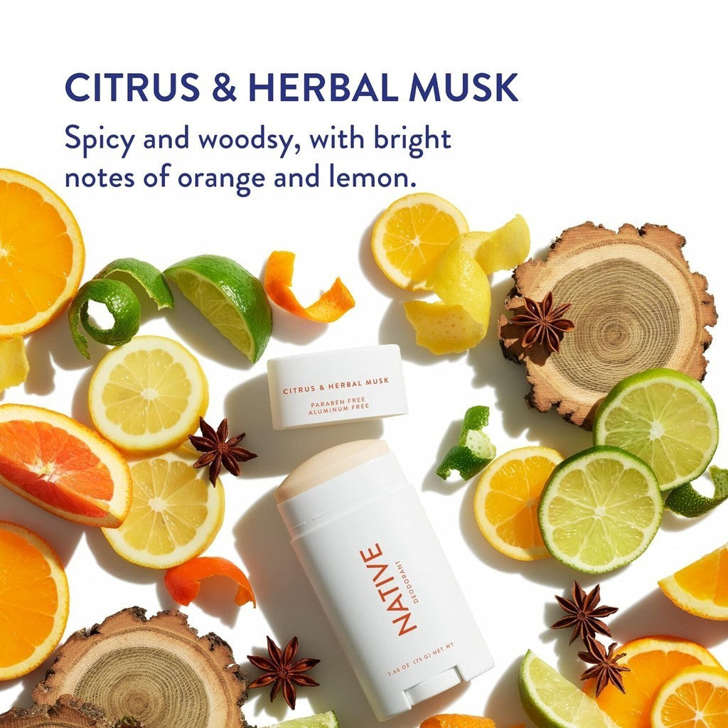 Native Deodorant Citrus & Herbal Musk 75g