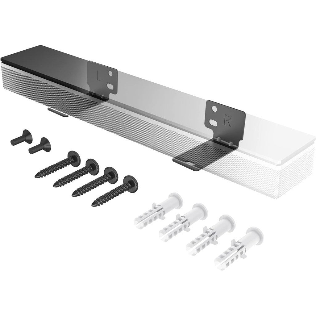 WALI Soundbar Wall Mount Bracket - Black (BSM002)