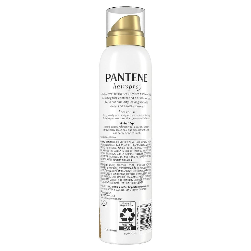Pantene Flexible Hold Brushable Hold Control Frizz Hairspray Level 3 200g