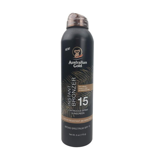 Australian Gold Instant Bronzer Continuous Spray Sunscreen SPF 15 (170g)