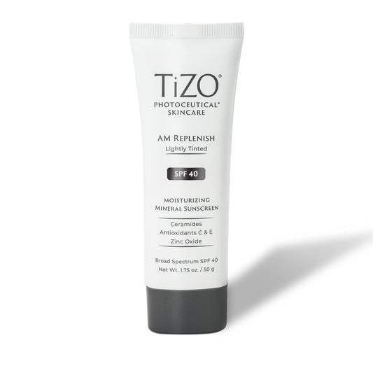 Tizo Photoceutical Skincare AM Replenish Lighty Tinetd SPF 40 Sunscreen 50g
