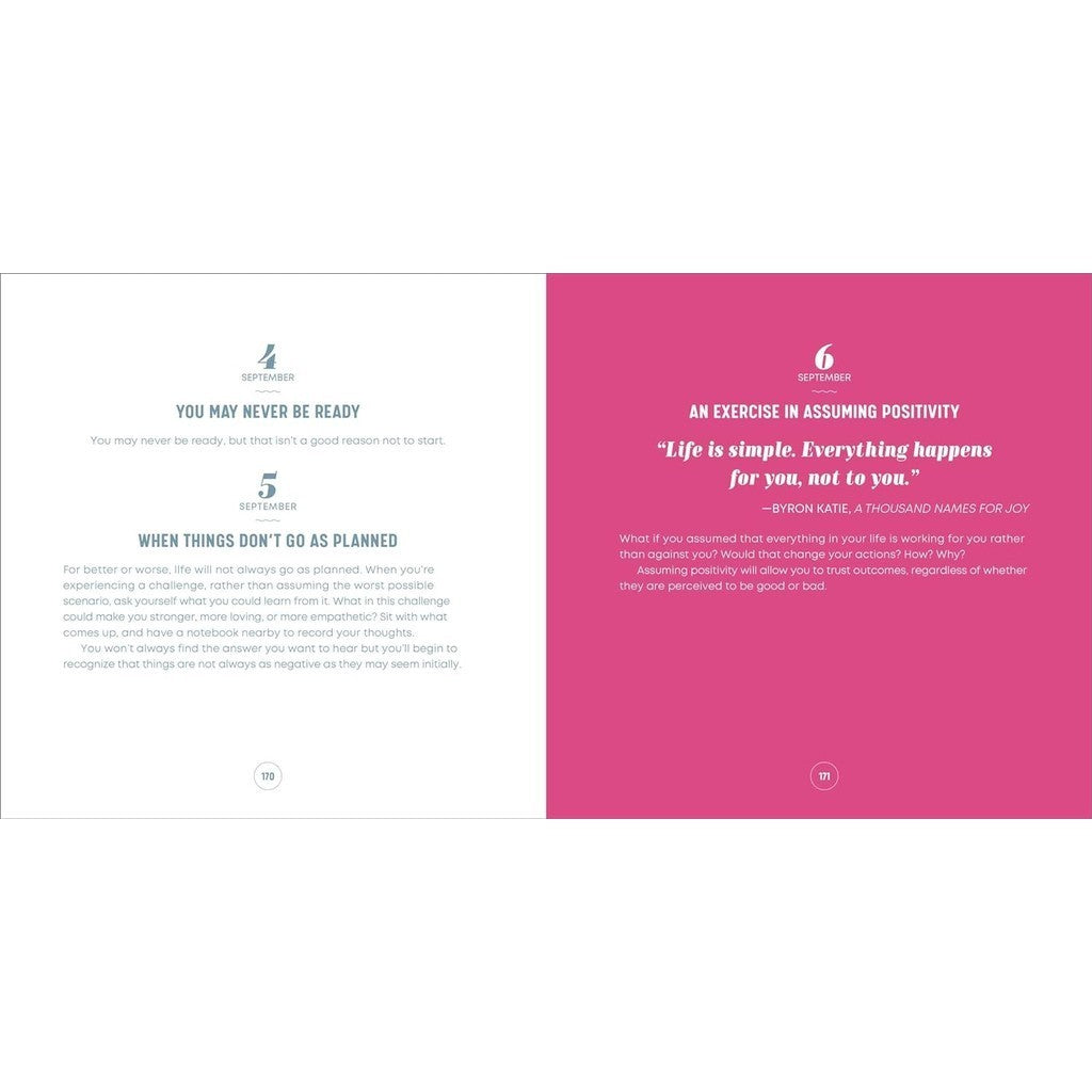 A Year Of Positive Thinking Daily Inspiration, Wisdom, And Courage by Cyndie Spiegel