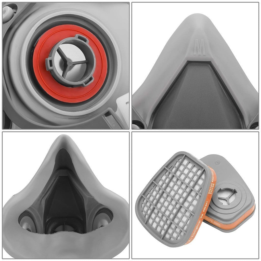 AirGear Pro Reusable Respirator Mask with A1P2 Filters (G-500) 1 Count