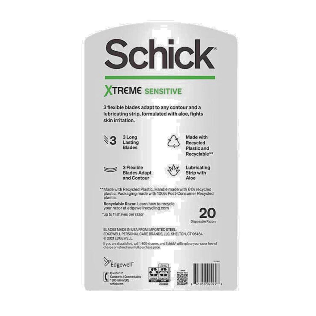 Schick Xtreme Sensitive 20 Disposable Razors