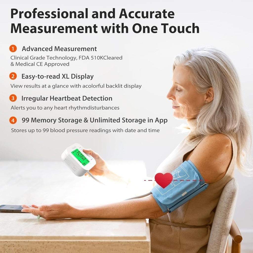 iHealth Track Connected Blood Pressure Monitor (KN-550BT) 1 Count