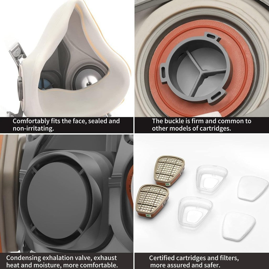 Ranksing 6200 Respirator Mask  (Reusable) 1 Count