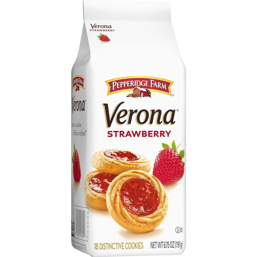 Pepperidge Farm Verona Strawberry 18 Distinctive Cookies
