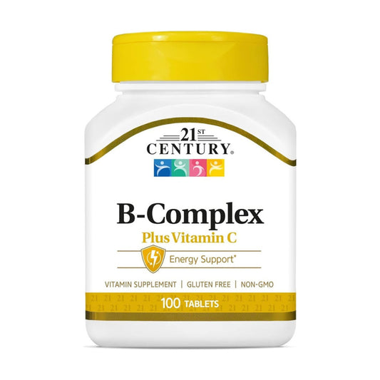 21st Century B-Complex Plus Vitamin C Energy Support (100 Tablets)