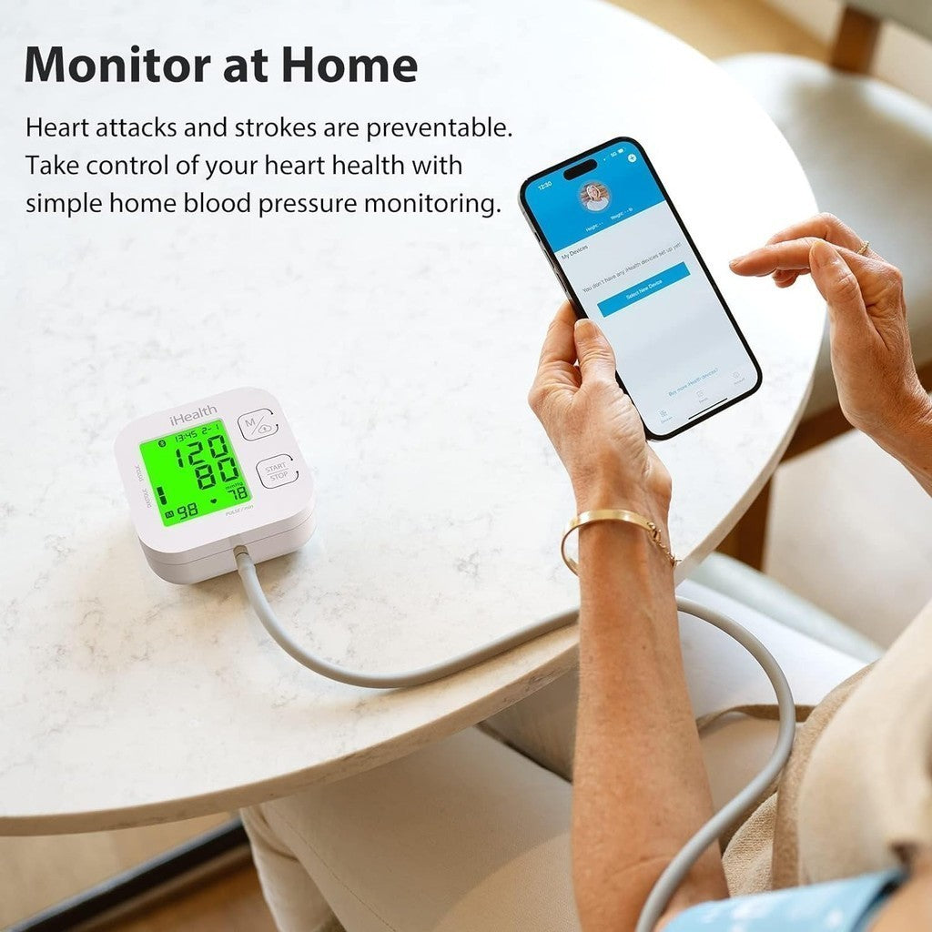 iHealth Track Connected Blood Pressure Monitor (KN-550BT) 1 Count