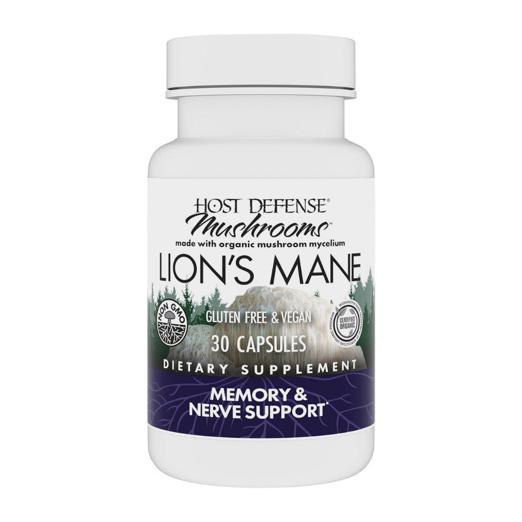 Host Defense Mushrooms Lion's Mane Supplement (30 Capsules)
