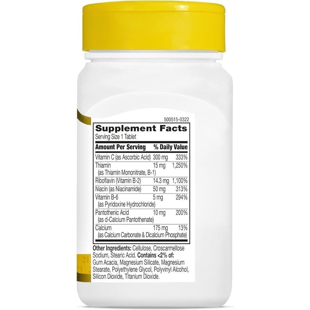21st Century B-Complex Plus Vitamin C Energy Support (100 Tablets)