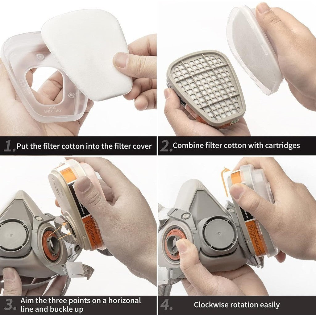 Ranksing 6200 Respirator Mask  (Reusable) 1 Count