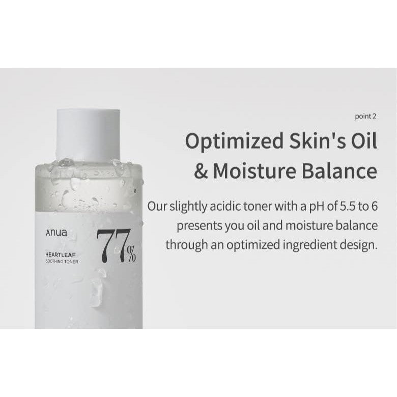 Anua 77% Heartleaf Soothing Toner 250ml / 8.4 fl oz