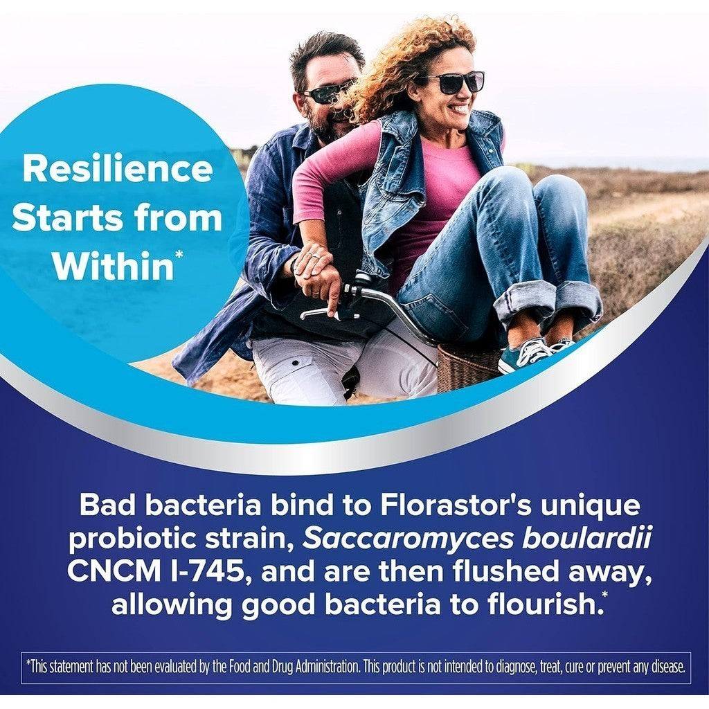 Florastor Dual Action Probiotic Supplement 20 Capsules