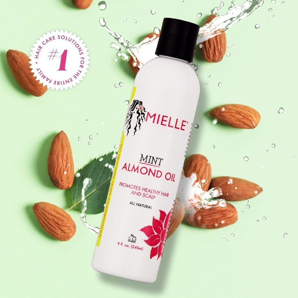 Mielle Mint Almond Oil Blend Moisturizes Hair And Scalp All Natural 8 fl oz / 240ml