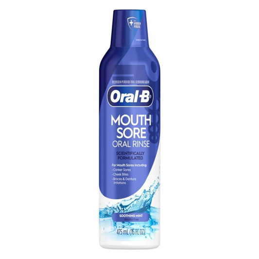 Oral B Mouth Sore Oral Rinse Soothing Mint 475ml / 16 fl oz