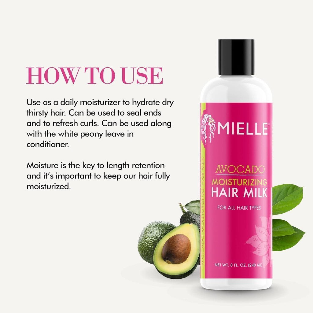 Mielle Avocado Moisturizing Hair Milk For All Hair Styles 8 fl oz (240ml)
