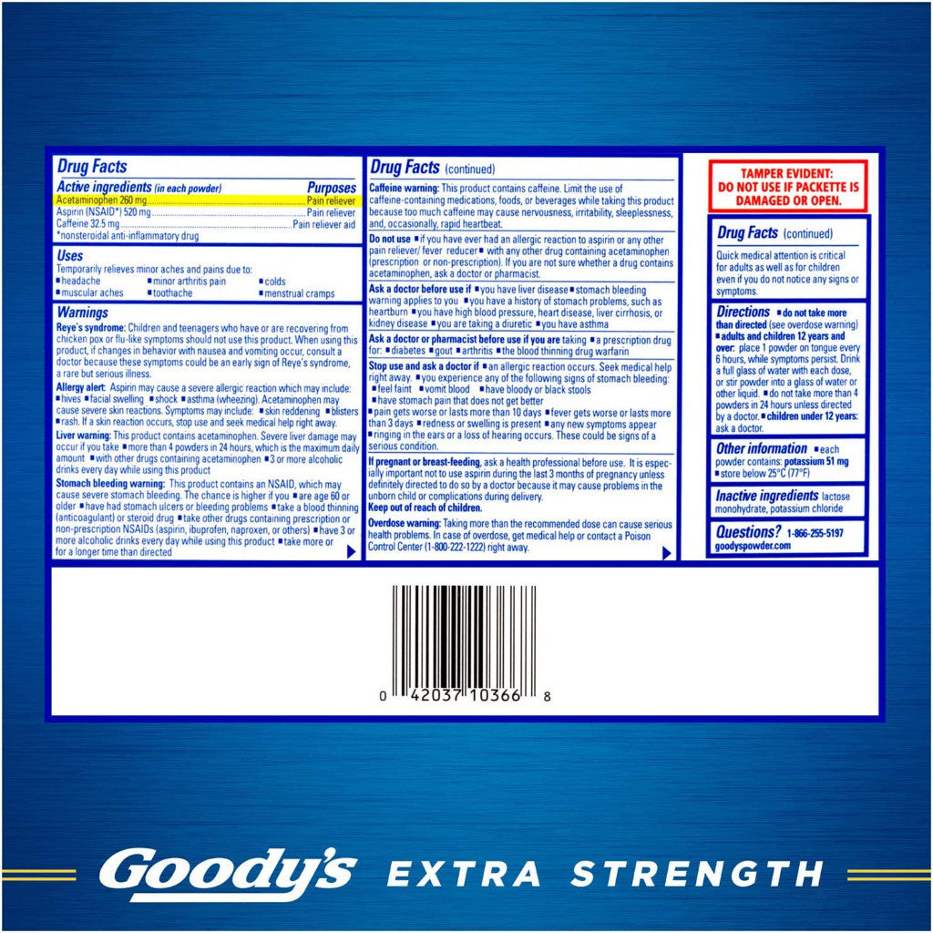 Goody's Extra Strength Fast Relief Headache Powder (50 Count)