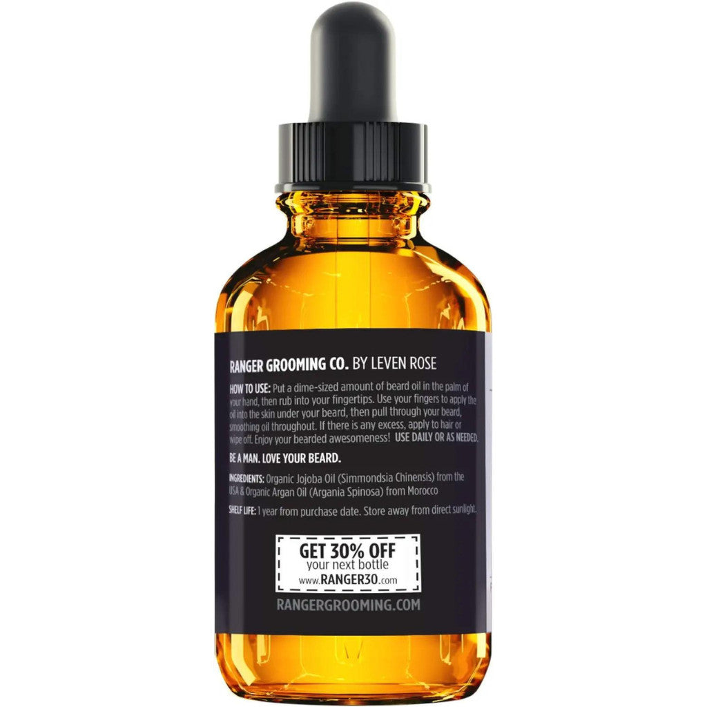 RANGER OIL Beard Oil & Leave In Conditioner for Groomed Beards and Mustaches, 1 oz