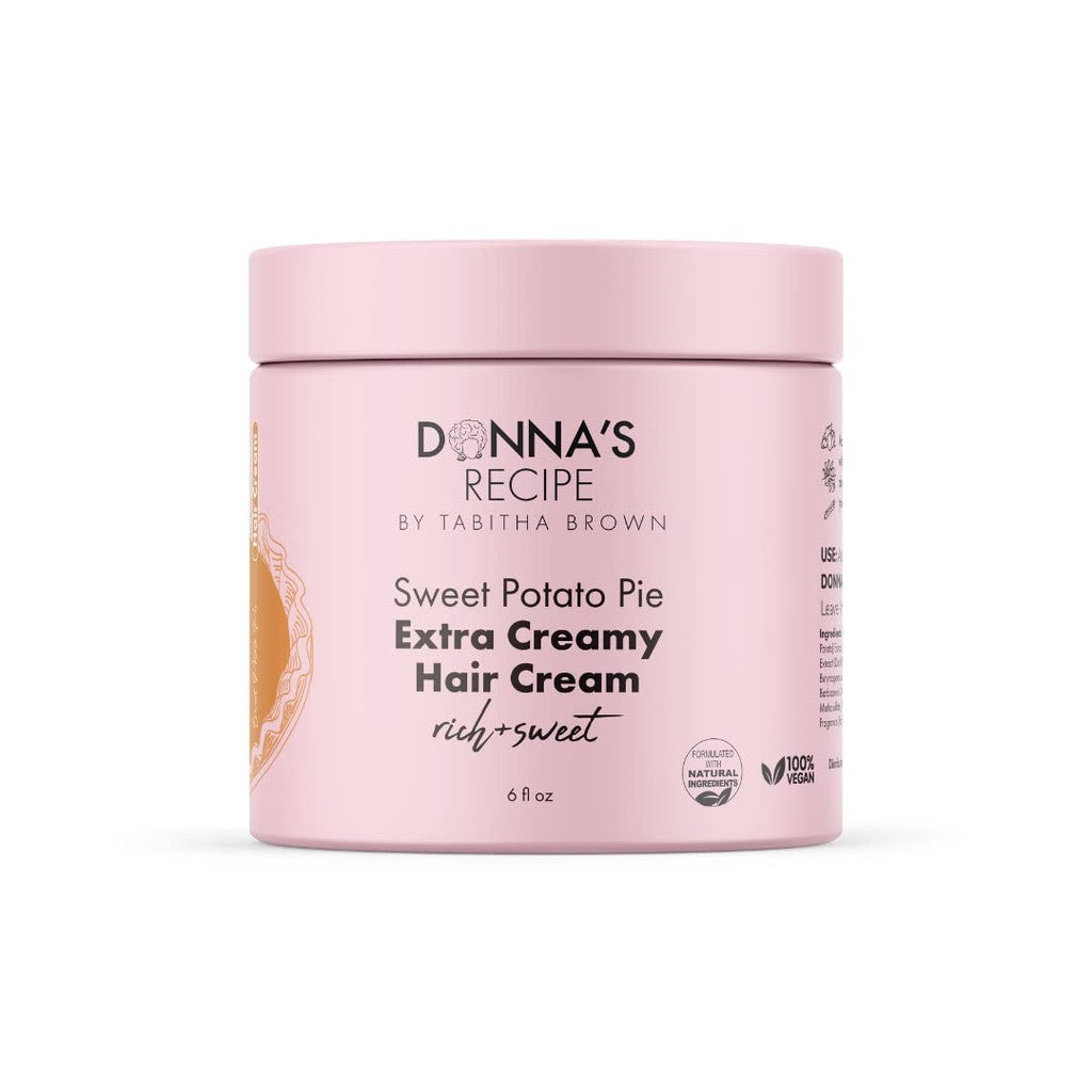 Donna's Recipe by Tabitha Brown Sweet Potato Pie Extra Creamy Hair Cream, 177 ml / 6 fl. oz.