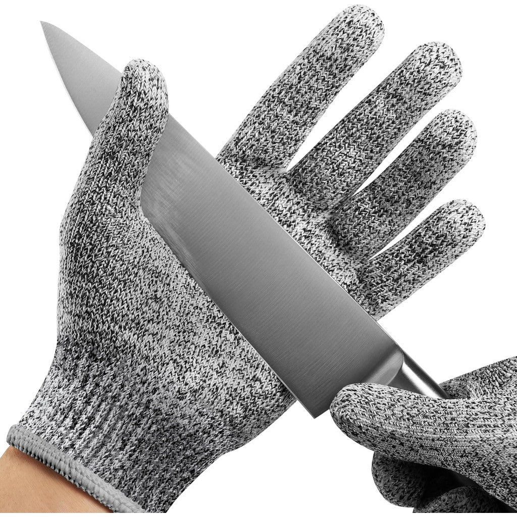 NoCry Cut Resistant Gloves Medium Grey, 1 Pair