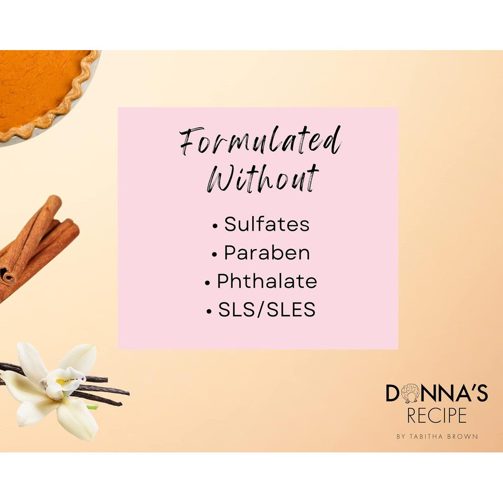 Donna's Recipe by Tabitha Brown Sweet Potato Pie Extra Creamy Hair Cream, 177 ml / 6 fl. oz.