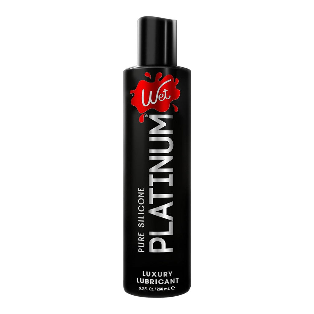 Wet Pure Silicone Platinum Luxury Personal Lubricant, 9 oz / 266 ml