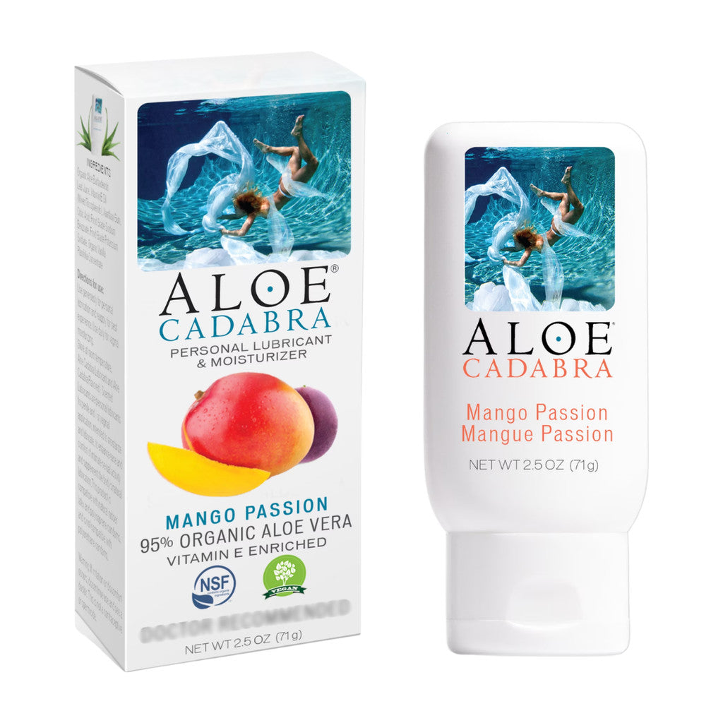 Aloe Cadabra Personal Lubricant & Moisturizer Mango Passion, 2.5 oz / 71 g