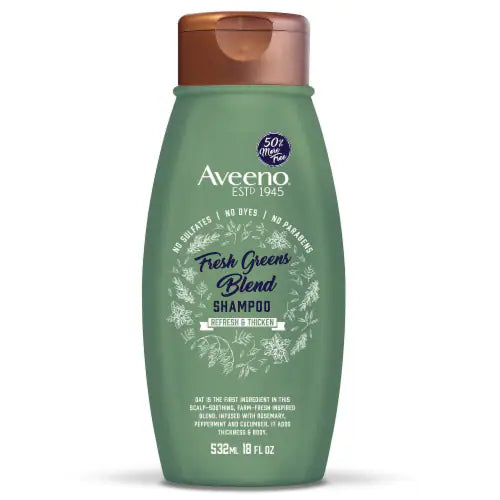Aveeno Fresh Greens Blend Shampoo Refresh and Thicken, 532ml / 18 fl oz