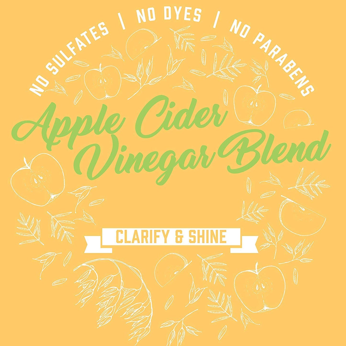 Aveeno Apple Cider Vinegar Blend In-Shower Hair Rinse Clarify & Shine, 6.8 fl.oz / 201 ml