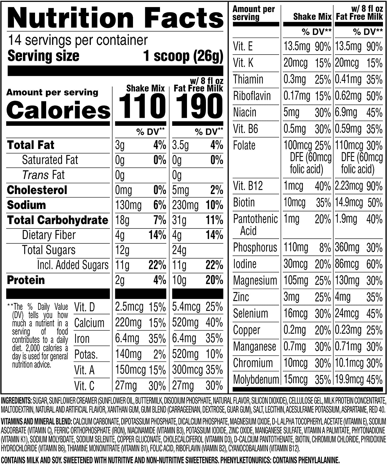 SlimFast Original Strawberries & Cream Meal Replacement Shake Mix – Weight Loss Powder – 12.83 Oz. Canister – 14 Servings - Pantry Friendly