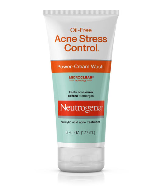 Neutrogena Oil-Free Acne Stress Control, Power-Cream Wash 177ml
