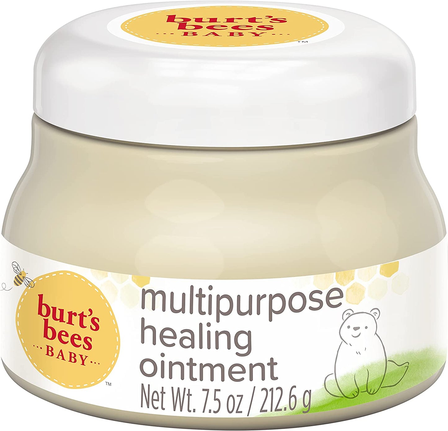 Burt's Bees Baby 100% Natural Multipurpose Healing Ointment for Face & Body, 7.5 oz. / 212.6 g Tub