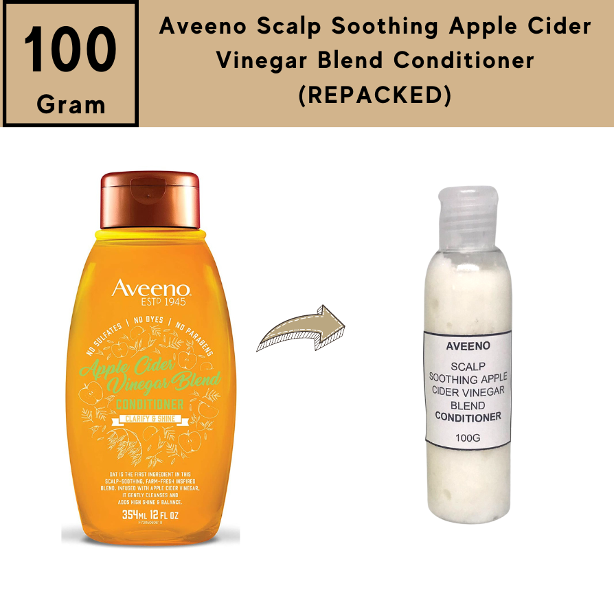 Aveeno Scalp Soothing Apple Cider Vinegar Blend Conditioner, Clarify and Shine, Fresh 12 fl. oz. 354 ml