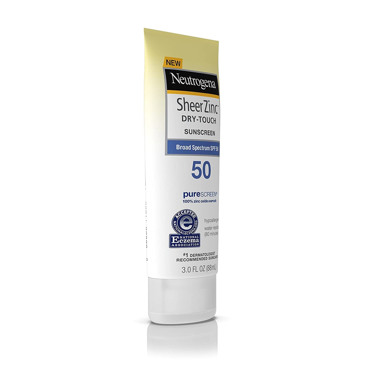 Neutrogena Sheer Zinc Dry-Touch SPF 50 Sunscreen, 3.0 fl.oz / 88ml