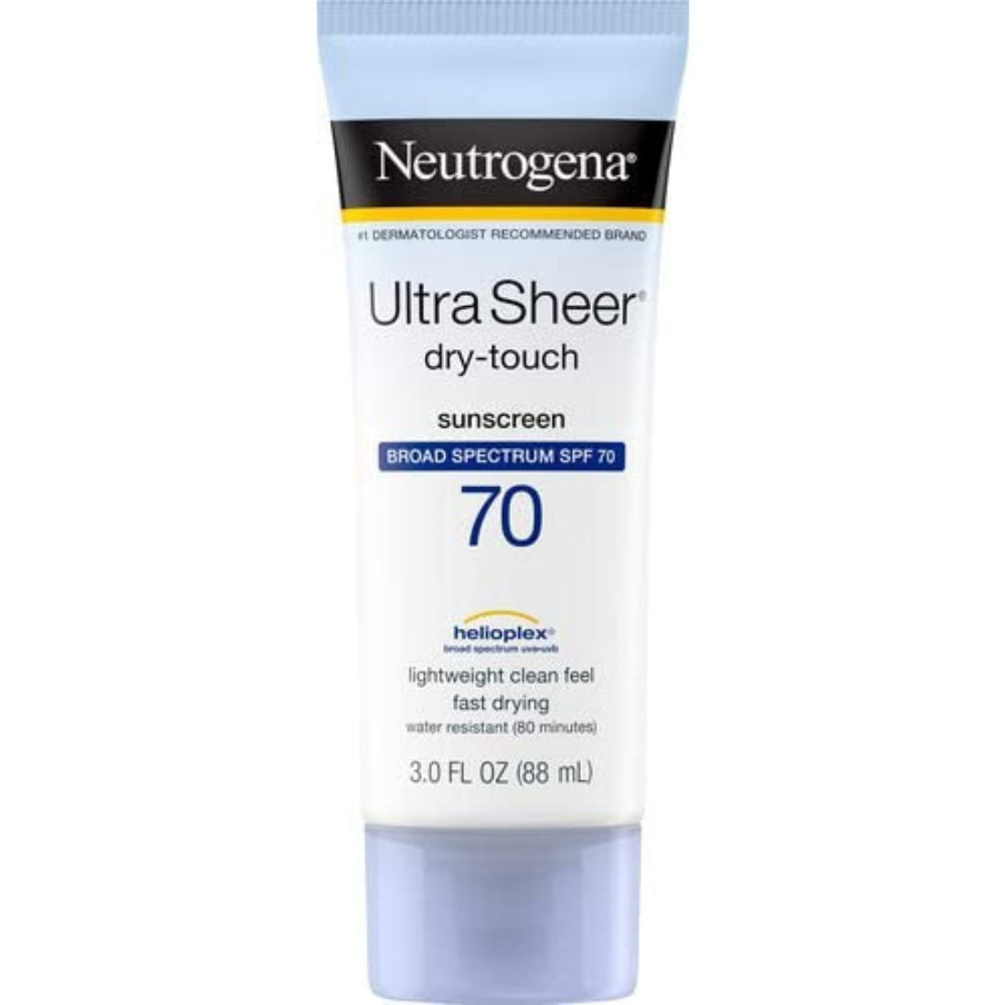 Neutrogena Ultra Sheer Dry-Touch Broad Spectrum SPF 70 Lightweight Clean Feel 3 FL Oz (88ml)