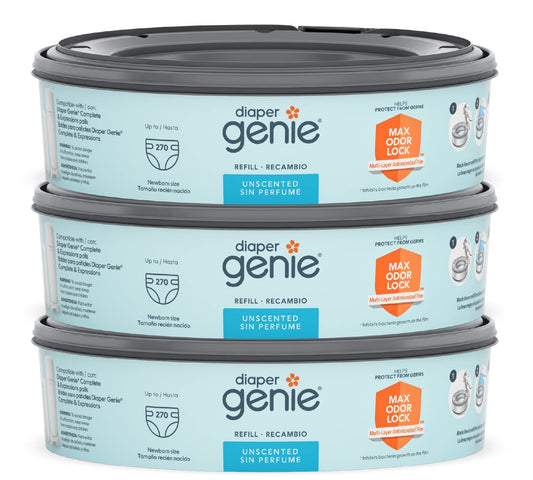 Playtex Baby Diaper Genie 3 Refills Hold Up to 720 Total Diapers PACKAGING MAY VARY