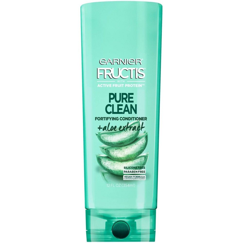 Garnier Fructis With Active Fruit Protein Pure Clean Fortifying Conditioner + Aloe Extract 12 Fl Oz