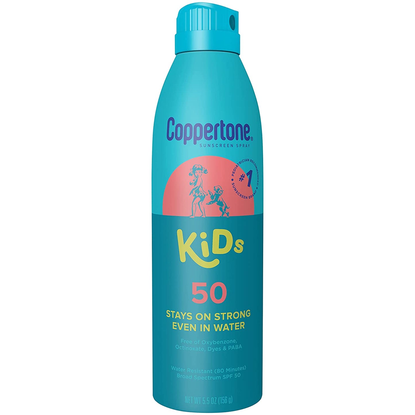 Coppertone Kids Stay On Strong Even In Water 50 SPF 5.5 Oz (156g)