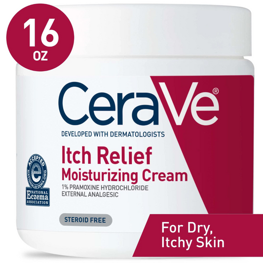 CeraVe Itch Relief Moisturizing Cream with 3 Essential Ceramides 16 Oz