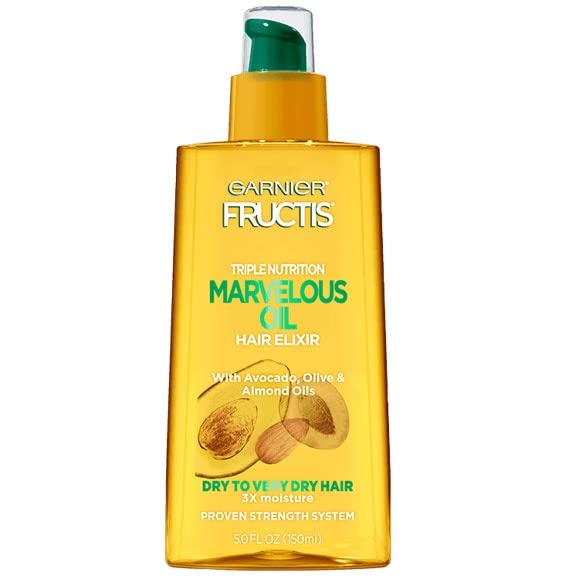 Garnier Fructis Triple Nutrition Marvelous Oil Hair Elixir With Avocado, Olive & Almond Oils 5 Fl Oz
