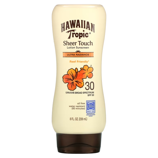 Hawaiian Tropic Sheer Touch Ultra Radiance Lotion Sunscreen SPF 30, 8 fl.oz / 236 ml