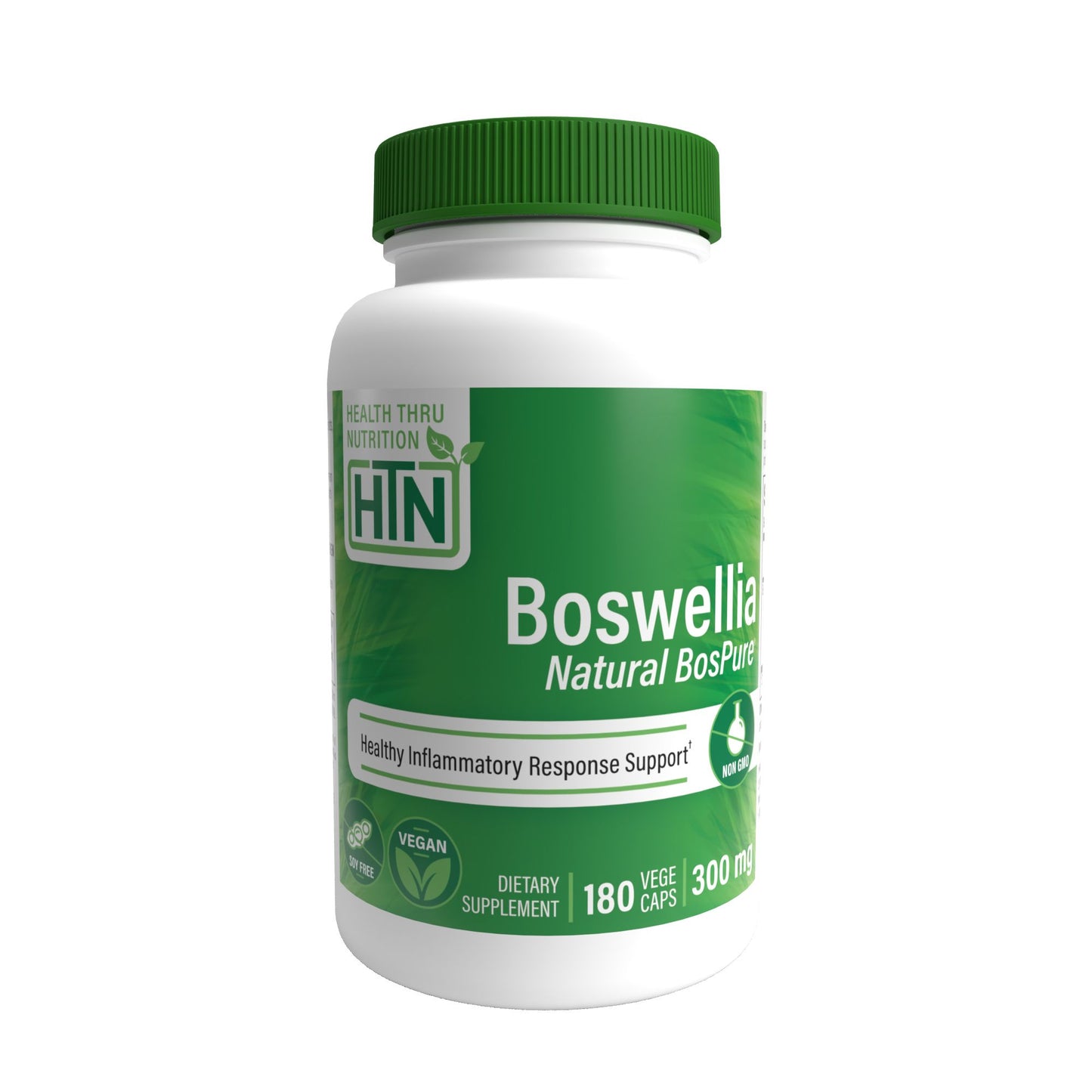Health Thru Nutrition Boswellia BosPure® 300mg (NON-GMO) 180 Vegecaps Healthy Inflammatory Response Support