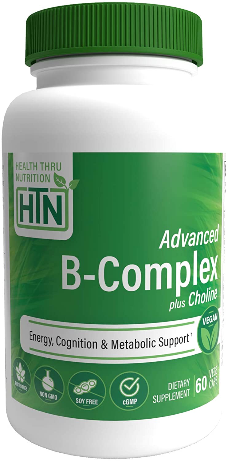Health Thru Nutrition Advanced B-Complex plus Choline, 60 Vegecaps Vitamin B