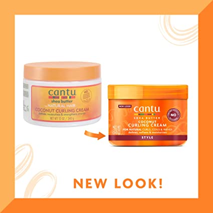 Cantu Shea Butter for Natural Hair Coconut Curling Cream 12 Oz